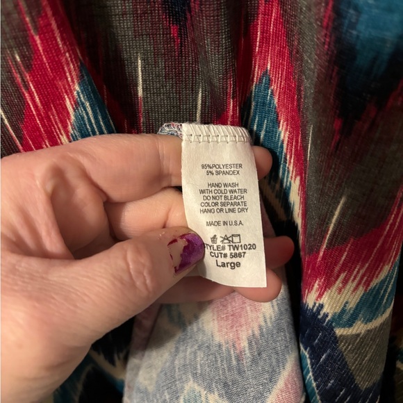 NWT jewel tone long sleeve dress, large - Picture 9 of 12